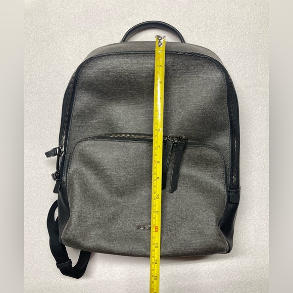 TUMI Hudson Varek Laptop Backpack Grey Black Canvas 14” Bag‎ main image 4